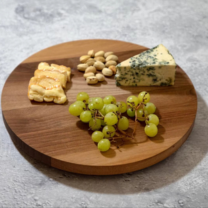 Wood Double Tier Rotating Tray Smooth-Spin Lazy Susan for Tabletop <b>Spice</b> Serving - Product Image 1