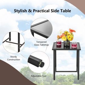 Conjunto de Muebles de Jardín de Ratán de 3 Piezas con Sillón Mecedor - Product Image 4
