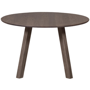 Table à manger en bois de manguier massif de luxe nordique, meubles durables pour la maison, design minimaliste, pieds en bois ronds, 4 places, garantie 1 an - Product Image 1