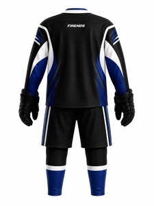 Conjunto de Uniforme de Hockey, Jersey y Pantalones Cortos, Impresión por Sublimación, Poliéster Transpirable, Unisex para Adultos, Equipo de Práctica de Hockey sobre Hielo - Product Image 6