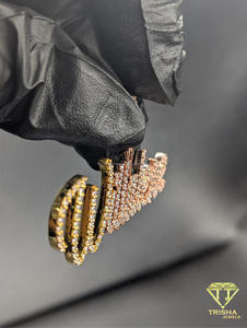 Iced Out <b>Name</b> Pendant Moissanite Diamond Hip Hop Necklace Custom Cursive Letter Bling <b>Chain</b> Statement Jewelry Gift - Product Image 5