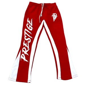 Ew Custom Logo Puff Print Flare Sweatpants High Quality 100% Cotton <b>Track</b> Sweat <b>Pants</b> <b>Vintage</b> Acid Wash Flare Sweatpants Men - Product Image 1