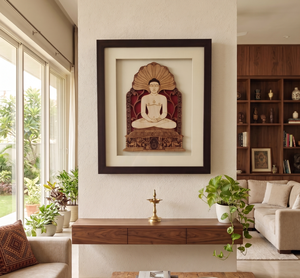 3D Layered 5-Layer <b>Framed</b> Wood Veneer Modern <b>Wall</b> Decor Storage Box with Multifunction <b>Design</b> - Product Image 2