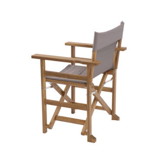 Silla de Director con Marco Plegable y Altura de Asiento Elevada que Brinda Comodidad Práctica y Fácil Instalación - Product Image 1