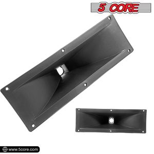 Tromba rettangolare in plastica da 15x5 pollici con attacco a vite per cabinet altoparlanti, gola da 34 mm - Product Image 6