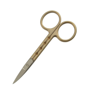 Ciseaux à ongles professionnels en acier inoxydable doré, lame pointue et aiguisée, outil de beauté pour la coupe, logo personnalisé, marque privée, vente en gros - Product Image 1