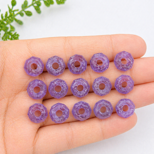 12mm Amethyst Raw Rough Gemstone <b>Bead</b> <b>Large</b> Hole 4mm Drilled Natural Stone Nugget DIY Jewelry Making Craft Wholesale Supply - Product Image 6