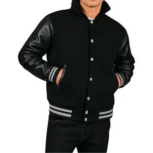 Chaqueta Universitaria Personalizada OEM Unisex, Chaqueta Bomber Transpirable y Resistente al Viento, Chaquetas Letterman Personalizadas - Product Image 1