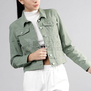 Chaqueta de Mezclilla para Mujer, a Prueba de Viento, Diseño de Logotipo Personalizado, Transpirable, Venta Caliente - Product Image 5
