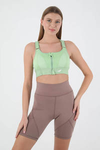 Soutien-gorge de sport grande taille pour filles, idéal pour la course et la gym - Respirant, compression, logo frontal, maintien élevé, écologique, séchage rapide - Product Image 6