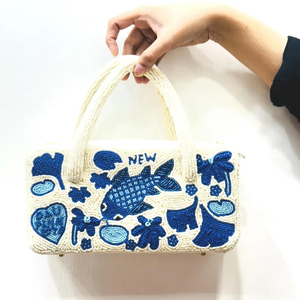 Sac à main en perles fait main à prix abordable, élégant pour femmes, idéal pour les mariages, les fêtes et les occasions de soirée - Product Image 1