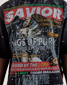 T-shirt imprimé DTF avec finition graphique premium, respirant, 100% coton, coupe ample, écologique, pour un style urbain décontracté - Product Image 3