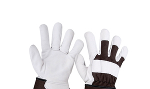 Gants de travail robustes en cuir de vachette 12 oz, antidérapants, avec manchette renforcée, durables, usage général, sans latex, sans silicone - Product Image 4