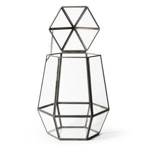 Terrario Geométrico de Vidrio Transparente Hecho a Mano, con Borde de Latón, Acabado Personalizado, Calidad Superior, para Hogar y Jardín, Cajas de Joyería de Primera Calidad, Más Vendido - Product Image 2