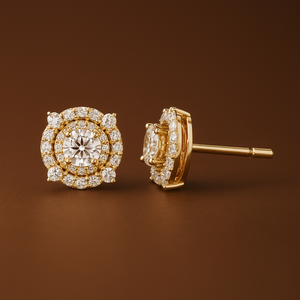 Pendientes de Diamantes Cultivados en Laboratorio con Certificación IGI VVS, Personalizados en Oro de 14K y 18K, Plata 925, Joyería de Diamantes Creados en Laboratorio para Hombres y Mujeres - Product Image 5