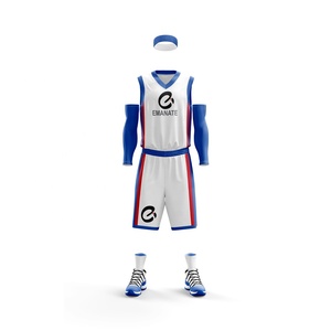 Kit de vêtements de basket-ball personnalisé de haute qualité conception Logo numéro gilet de basket-ball respirant ensemble d'uniformes de basket-ball d'entraînement - Product Image 5