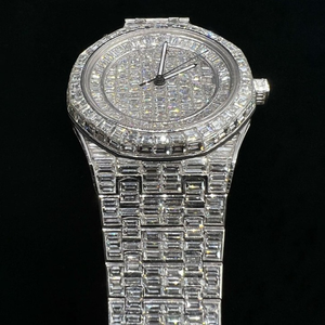 นาฬิกาเพชรเม็ดใสทรงไอซ์เอาท์สุดฮิตสำหรับผู้ชาย คุณภาพดีที่สุด ราคาขายส่ง - Product Image 5