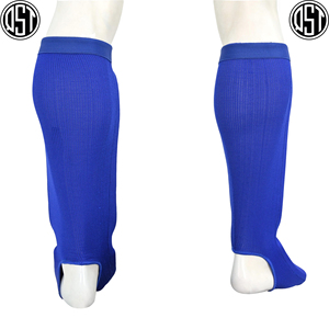 Protège-tibias Muay Thai MMA avec logo personnalisé, protections de voûte plantaire en mousse haute densité, coton écologique, protections de jambes pour la boxe, équipement d'entraînement - Product Image 4