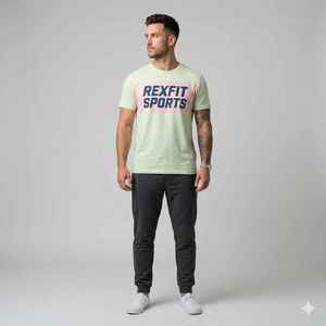REXFIT SPORTS Camisetas Deportivas de Manga Larga para Hombre, Tejido de Punto de Alta Calidad, Ropa OEM - Product Image 1