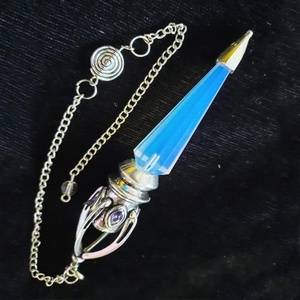 Péndulo Isis de Cuatro Direcciones, Anillo de Latón y Cobre Dorado, Péndulo de Sanación Reiki de la India - Product Image 2