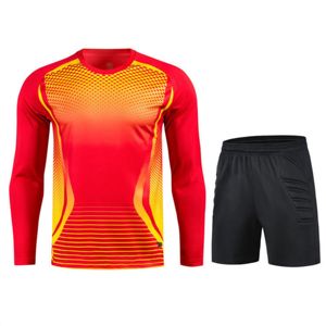 Wholesale Custom Soccer Goalkeeper Set <b>Padded</b> Long Sleeve Jersey and <b>Pants</b> Protective Football Goalie Gear - Product Image 2