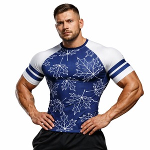 ชุดกางเกงรัดรูปสำหรับฝึกซ้อม MMA รุ่นล่าสุด แบบยูนิเซ็กซ์ สำหรับกีฬา Grappling No Gi ป้องกันแสงแดด UPF50  แบบพิมพ์ลายครึ่งตัวตามสั่ง - Product Image 1