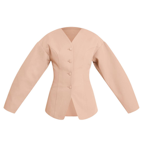 Wholesale Women Solid Color <b>Blazer</b> Suit Set <b>Button</b> Detail Fashion Jacket Office Business Wear Custom OEM ODM Manufacturer Best - Product Image 2