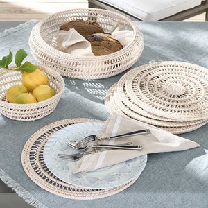 Eco Friendly Handmade Woven Braided Bamboo Rattan Cup Placemat From Vietnam Cheap Price High Quality Best Selling - Product Image 6