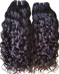 Lot de Cheveux Humains Indiens Bouclés Naturels Premium de 16 Pouces, Noir Naturel, Tissage Bouclé Simple, Trame Faite à la Machine, Extension de Cheveux Douce et Volumineuse - Product Image 1