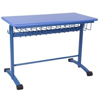 Table de bureau moderne BFPL SD 102, finition postformée en panneau de particules de 25 mm d'épaisseur avec structure métallique en tiges et tuyaux CRCA
