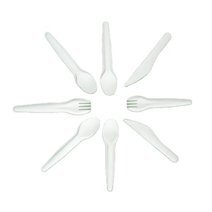 <b>Compostable</b> Durable Paper Dinnerware Spoon 155mm Eco-Friendly Biodegradable Dish Cutlery for Tea Coffee <b>Small</b> Meal Portions - Product Image 1