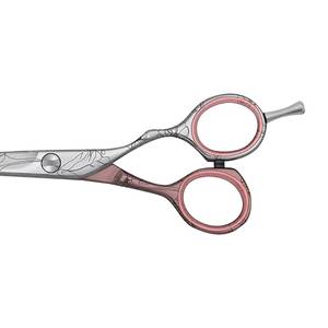 Ciseaux de coiffure professionnels en acier inoxydable, lame tranchante, pour droitiers, manche rose, ciseaux de coupe de cheveux - Product Image 3