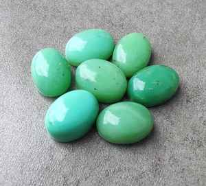 คริสโซเพรส คาโบชองพลอยสีเขียวธรรมชาติรูปวงรีหินหลวมสำหรับทำเครื่องประดับอุปกรณ์งานฝีมือของสะสม - Product Image 4