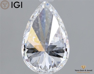 เพชร CVD ขนาด 1.00 กะรัต สี E ความสะอาด VVS1 รูปทรงลูกแพร์ สำหรับแหวนหรือเครื่องประดับเด่น พร้อมใบรับรอง IGI - Product Image 5