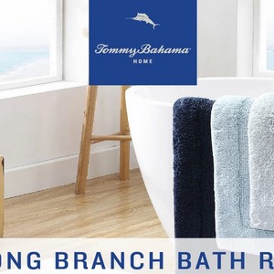 Alfombra de Baño Tommy Bahama Coastal, Color Sólido, de Algodón, con Base de Goma Antideslizante, Rectangular, Gruesa, para Baño - Product Image 4