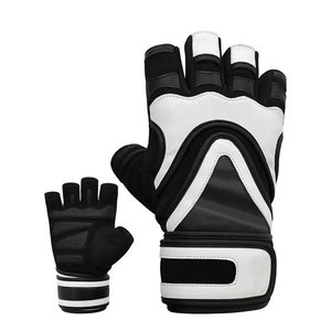 Gants de sécurité sportifs en PU, longueur poignet, respirants, doublure Spandex, noir et blanc, pour usage sportif, printemps-automne, pour motards hommes - Product Image 4