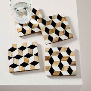 Premium Artisan Buffalo Horn <b>Table</b> <b>Coasters</b> Natural Horn <b>Coasters</b> for Wine Glasses and Mugs Decorative Handmade Horn <b>Coasters</b> fo - Product Image 5