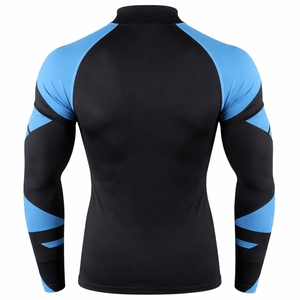 T-shirt de sport à manches longues pour homme, compression, imprimé par transfert thermique, personnalisable, séchage rapide, fitness et entraînement, Rash Guard OEM - Product Image 5