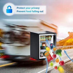 Mini Refrigerador Compacto Silencioso con Bloqueo, 40L, Refrigerador para Camioneta 110V/12V, 1.4 pies cúbicos, Negro - Product Image 3
