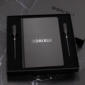 Libreta <span class=keywords><strong>Minimalista</strong></span> de Tapa Dura en Papel Negro Tamaño A5, Regalos con Diseño Personalizado, <span class=keywords><strong>Agenda</strong></span> Ejecutiva - Product Image 1