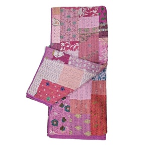 Kantha Patchwork Kantha kambhadiya ผ้าควิลท์ผ้าไหมคุณภาพสูงทนทาน60x90ผ้าปูที่นอนดีไซน์ศิลปะไม่เหมือนใครสำหรับฤดูหนาว - Product Image 5