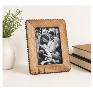 Handcrafted Beaded Edge Mango <b>Wood</b> Photo <b>Frame</b> Wholesale Natural Solid <b>Wood</b> <b>Picture</b> <b>Frame</b> for Farmhouse Home Decor - Product Image 4