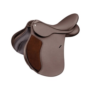Silla de Montar para Caballo TI101OA077 Personalizada en Inglés, de Cuero Genuino Premium, Ligera, para Doma y Salto, con Herrajes de Acero Inoxidable - Product Image 1