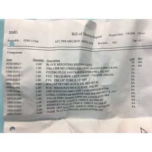 KIT AMAT 0240-13766, PARA MFC/BYP, MIXTO, DOBLE - Equipo y Piezas de Semiconductores de Confianza de Tradicción Global - Product Image 1