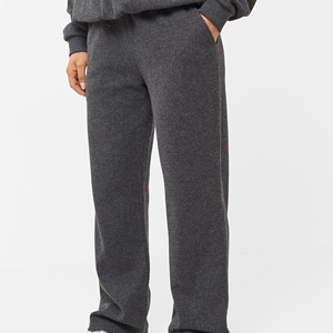 Wholesale <b>Summer</b> Casual Athletic Fit Women's Mid-Rise Oversized Elastic Waist Fleece Jogger <b>Pants</b> - Product Image 5