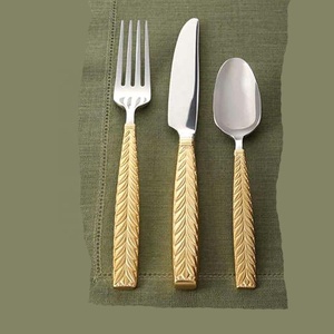 Juego de cubiertos de latón chapado en oro con diseño de mango martillado, juego de cucharas de postre ecológicas para el regreso a clases - Product Image 6