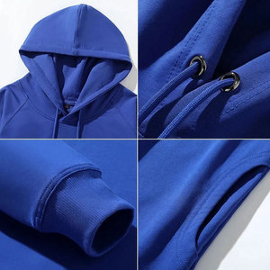 Men's Gray Hooded <b>Zip</b>-<b>Up</b> Fleece Sweatshirt Glitter Crown Print Casual Winter Wear Polyester/Cotton Eco-Friendly Econex Sports - Product Image 6