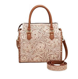 Sac à main Speedy en cuir véritable fait main, imprimé animalier de luxe, style western avec fermeture éclair vintage - Product Image 3