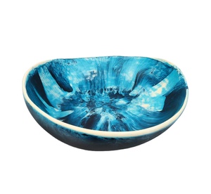 Resin Serving <b>Bowl</b> Dinnerware Dessert <b>Server</b> Resin <b>Bowl</b> at Affordable Price Handmade Classic Epoxy Resin <b>Salad</b> Serving <b>Bowl</b> - Product Image 1