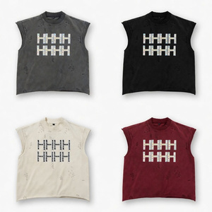 Camiseta sin mangas de algodón con estampado gráfico para hombre, cuello redondo, alta calidad, para todas las estaciones, ideal para entrenamiento, 2026, a bajo precio. - Product Image 5